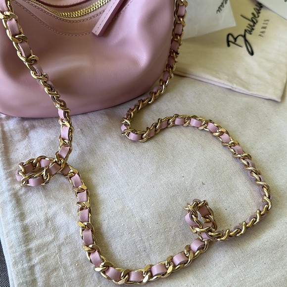 ✨NWT! Baubeau Paris Leather Pink Bag - Picture 13 of 17